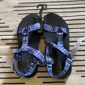 NWT Time and Tru Nature Sandals-Tie Dye Blue